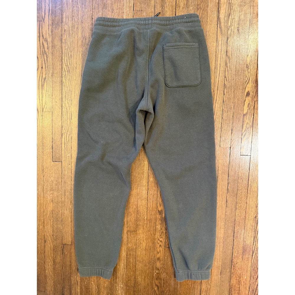 Weatherproof Vintage Mens Fleece Lined Joggers Olive Green Size Large Sweatpants - Picture 4 of 9